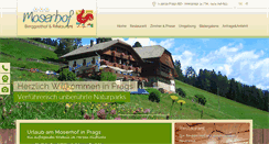 Desktop Screenshot of moserhof-prags.com